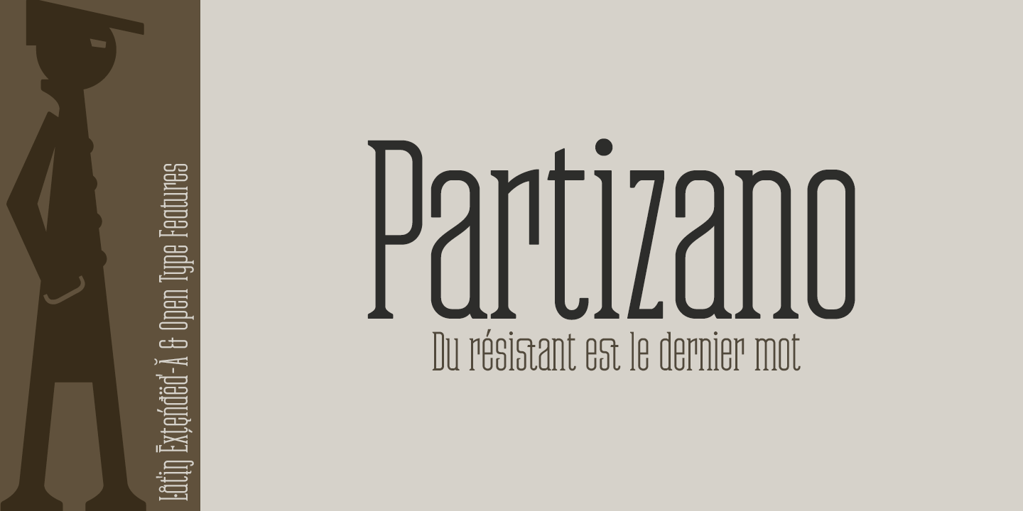 Пример шрифта Partizano Serif Regular